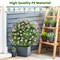 Artificial 2 Pack Topiary Ball Trees with Cement Pots Indoor or Outdoor